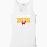 Wesleyan Trojans <span class="pdp-name-mascot">Wesleyan Christian Academy Trojans</span> Port & Company Ladies Performance Tank Front Thumbnail