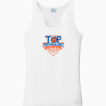 Top Performance Basketball Top Performance Bask <span class="pdp-name-mascot">Top Performance Basketball</span> Port & Company Ladies Performance Tank Front Thumbnail