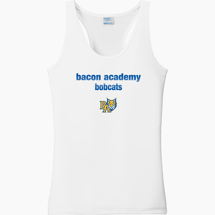 BACON ACADEMY BOBCATS Port & Company Ladies Performance Tank