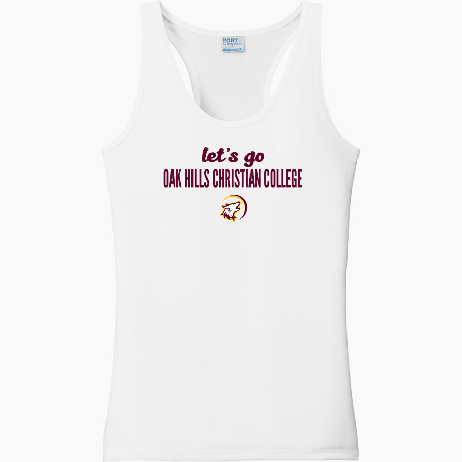 Oak Hills Christian College Wolfpack Port & Company Ladies Performance Tank