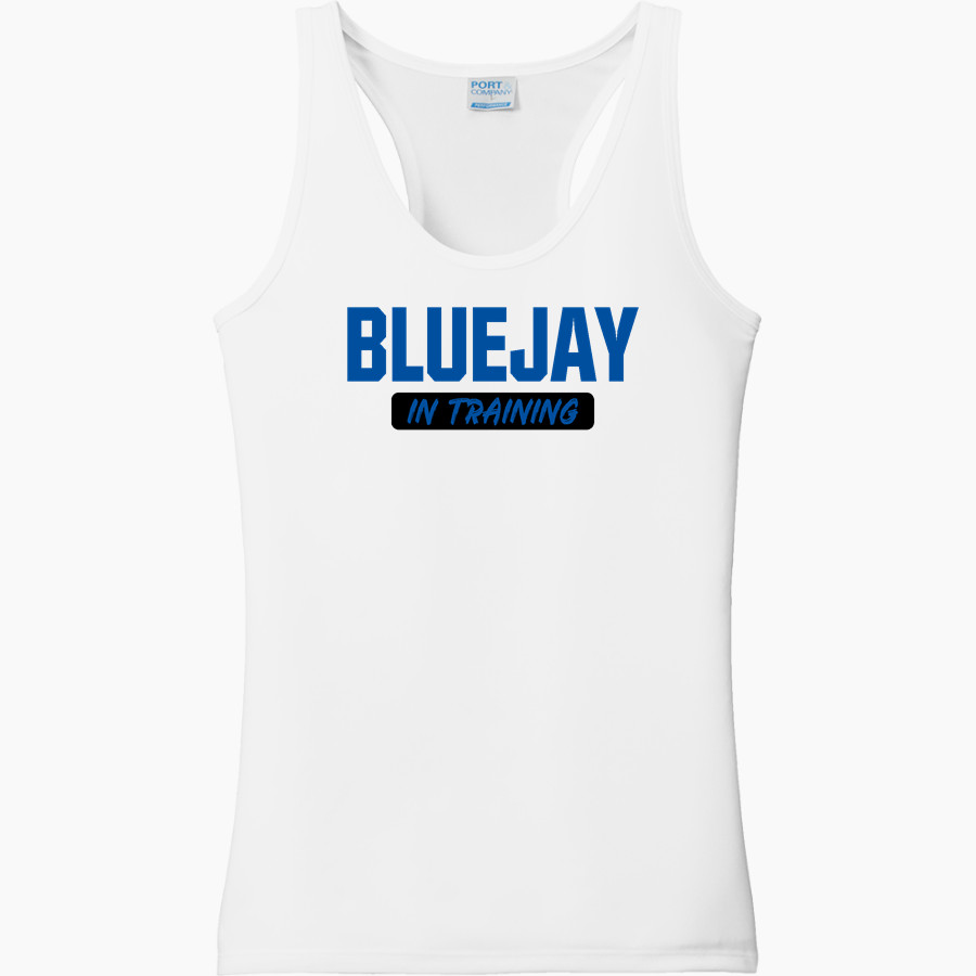 JEFFERSON HIGH SCHOOL BLUEJAYS <span class="pdp-name-mascot">JEFFERSON BLUEJAYS</span> Port & Company Ladies Performance Tank