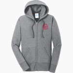 Eleva-Strum Cardinals <span class="pdp-name-mascot">Eleva-Strum Cardinals</span> Port & Company Women's Full Zip Hooded Sweatshirt Front Thumbnail