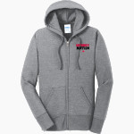 LaBelle Cowboys Port & Company Women's Full Zip Hooded Sweatshirt Front Thumbnail