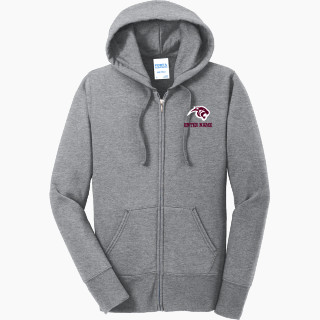 Port & Company Women's Full Zip Hooded Sweatshirt