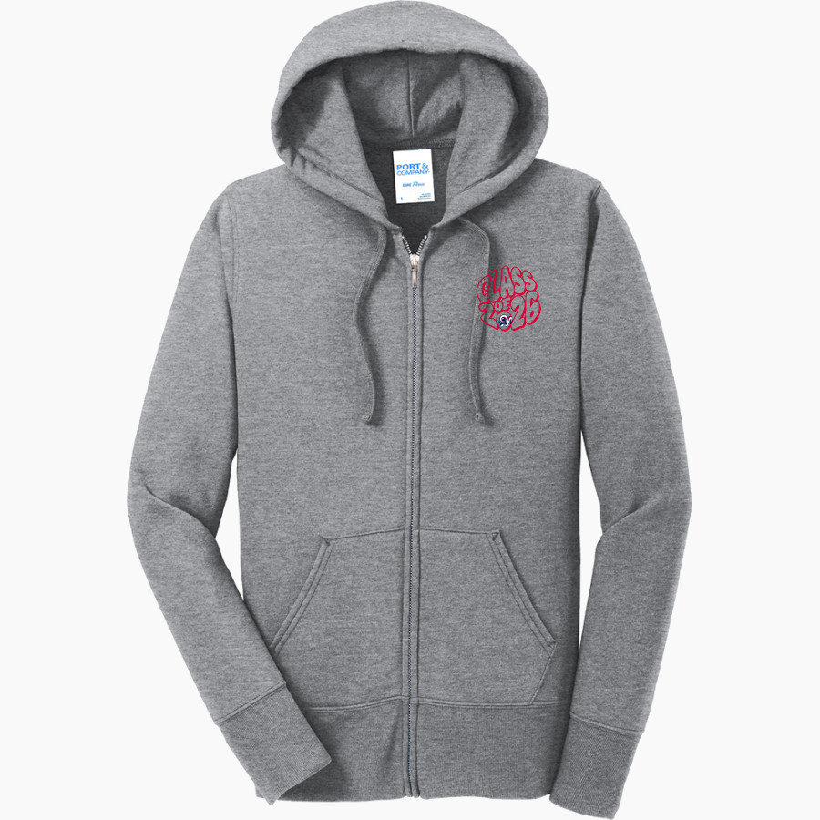 Bluefield University Sideline Store <span class="pdp-name-mascot">Bluefield University</span> Port & Company Women's Full Zip Hooded Sweatshirt