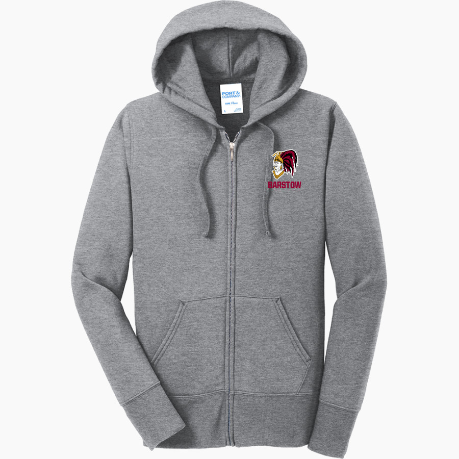 BARSTOW HIGH SCHOOL AZTECS <span class="pdp-name-mascot">BARSTOW AZTECS</span> Port & Company Women's Full Zip Hooded Sweatshirt