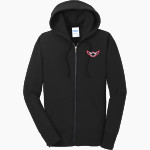 Northwest Nazarene Nighthawks Port & Company Women's Full Zip Hooded Sweatshirt Front Thumbnail