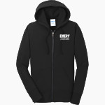 Emery Jaguars Port & Company Women's Full Zip Hooded Sweatshirt Front Thumbnail