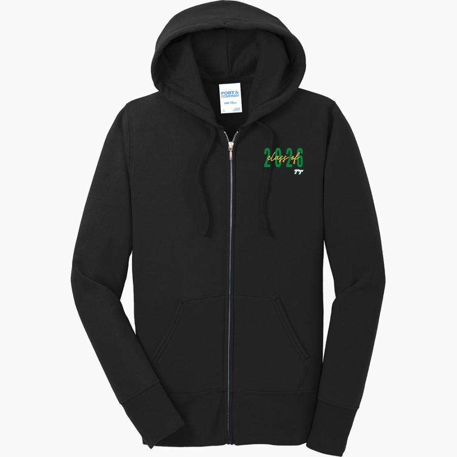 Triplett Tech <span class="pdp-name-mascot">Triplett Business and Technical Institute</span> Port & Company Women's Full Zip Hooded Sweatshirt