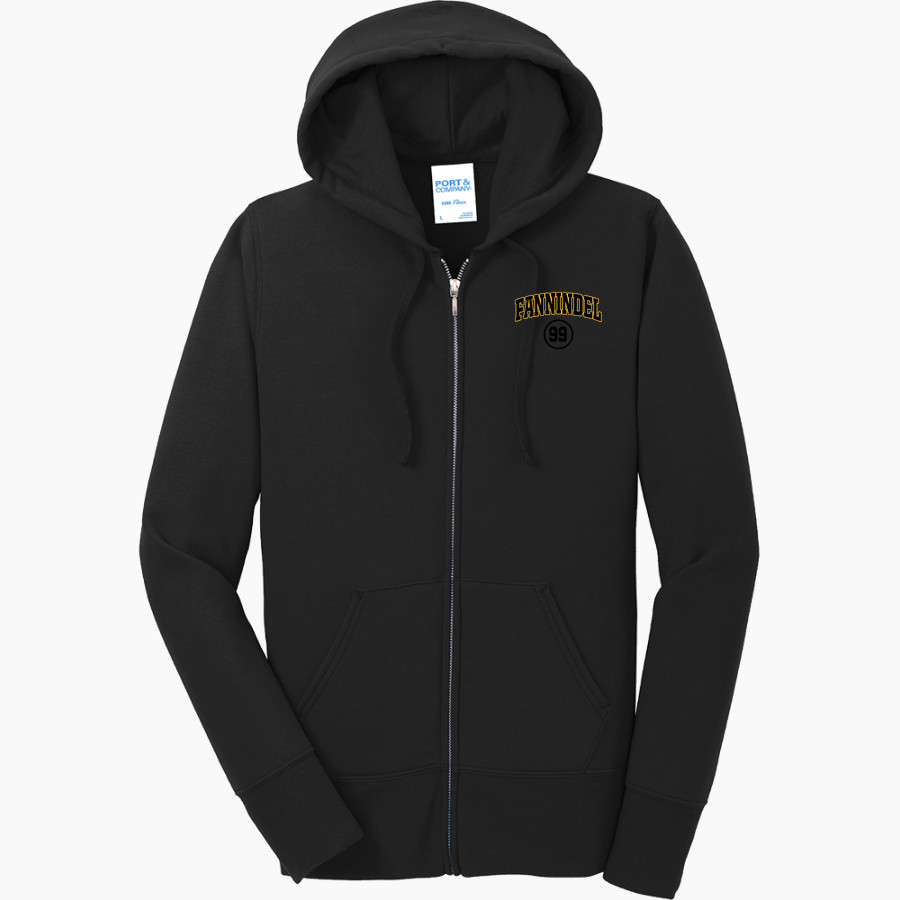 Fannindel Falcons <span class="pdp-name-mascot">Fannindel Falcons</span> Port & Company Women's Full Zip Hooded Sweatshirt
