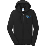 BRADWELL INSTITUTE TIGERS <span class="pdp-name-mascot">BRADWELL INSTITUTE TIGERS</span> Port & Company Women's Full Zip Hooded Sweatshirt Front Thumbnail