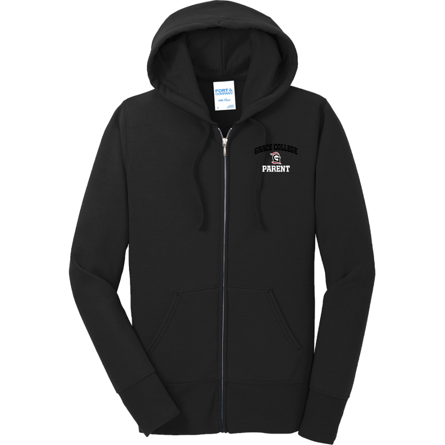 Grace College Lancers <span class="pdp-name-mascot">Grace College Lancers</span> Port & Company Women's Full Zip Hooded Sweatshirt