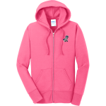 MacArthur Elementary Mustangs <span class="pdp-name-mascot">McArthur Elementary</span> Port & Company Women's Full Zip Hooded Sweatshirt Front Thumbnail