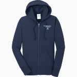 St. Patrick's Academy Wolfhounds <span class="pdp-name-mascot">Great Falls Central Catholic H S Mustangs</span> Port & Company Women's Full Zip Hooded Sweatshirt Front Thumbnail