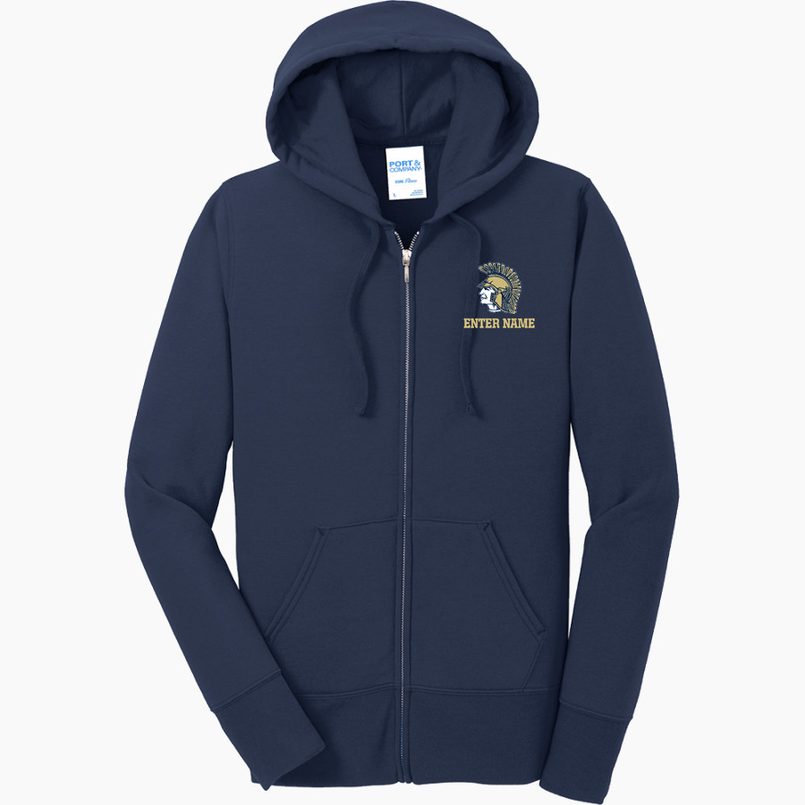 Antonito Trojans <span class="pdp-name-mascot">South Conejos Antonito Trojans</span> Port & Company Women's Full Zip Hooded Sweatshirt