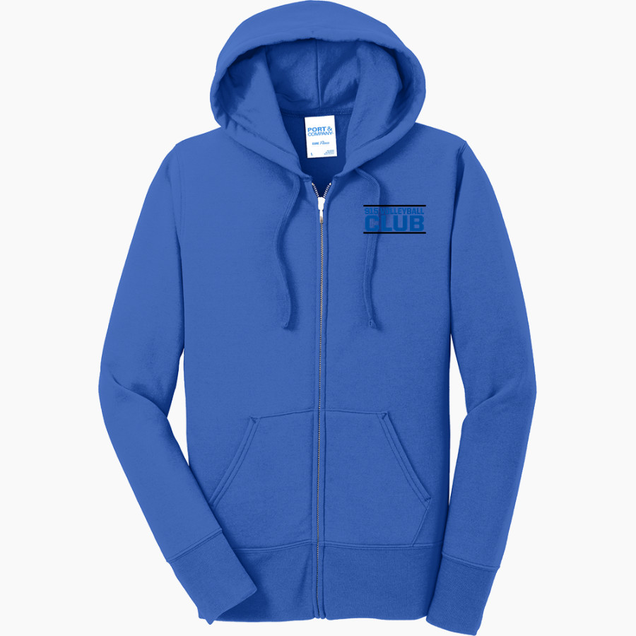915 Volleyball Club 915 Volleyball Club <span class="pdp-name-mascot">915 Volleyball Club</span> Port & Company Women's Full Zip Hooded Sweatshirt