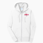 MUNSTER HIGH SCHOOL MUSTANGS <span class="pdp-name-mascot">MUNSTER MUSTANGS</span> Port & Company Women's Full Zip Hooded Sweatshirt Front Thumbnail