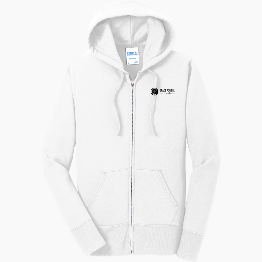 Grace Powell Church Grace Powell Church Port & Company Women's Full Zip Hooded Sweatshirt
