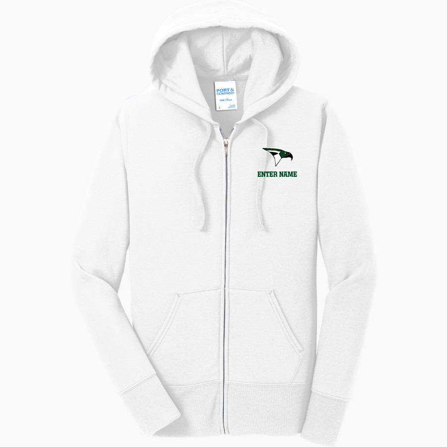 ACADEMIC MAGNET HIGH SCHOOL RAPTORS Port & Company Women's Full Zip Hooded Sweatshirt