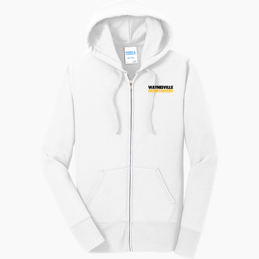Waynesville Mountaineers <span class="pdp-name-mascot">Waynesville Mountaineers</span> Port & Company Women's Full Zip Hooded Sweatshirt