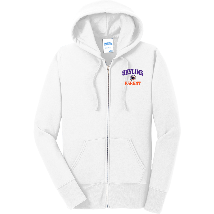 Skyline Gila River Mustangs <span class="pdp-name-mascot">Skyline Mustangs</span> Port & Company Women's Full Zip Hooded Sweatshirt