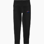 Wiggs Wolverines <span class="pdp-name-mascot">Wiggs Wolverines</span> Sport-Tek Women's 7/8 High-Rise Legging Front Thumbnail