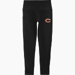 CUSHING HIGH SCHOOL TIGERS Sport-Tek Women's 7/8 High-Rise Legging Front Thumbnail