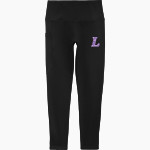 LUHI Lions Sport-Tek Women's 7/8 High-Rise Legging Front Thumbnail