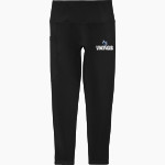 Lawrence University Vikings Online Store Sport-Tek Women's 7/8 High-Rise Legging Front Thumbnail