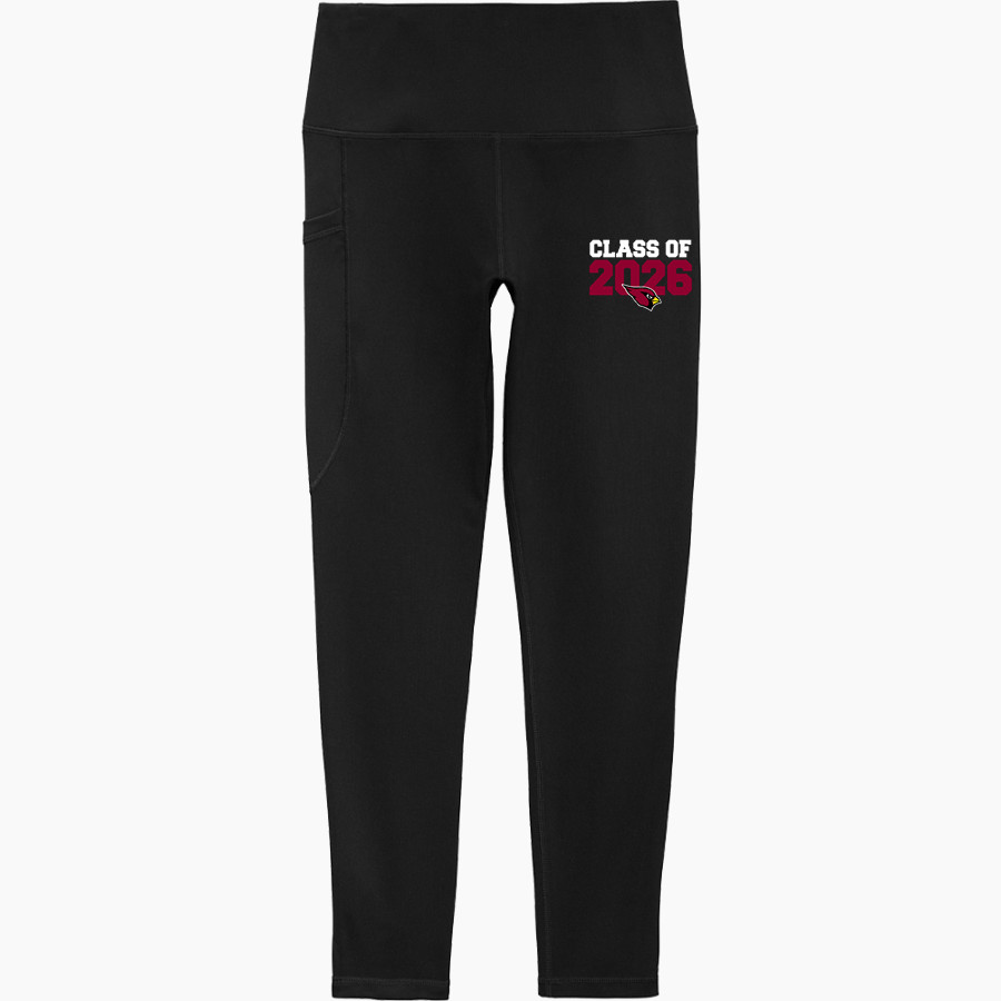 MAYVILLE HIGH SCHOOL CARDINALS Sport-Tek Women's 7/8 High-Rise Legging
