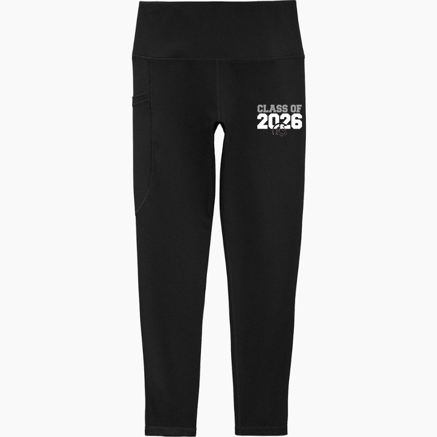 North Crawford Trojans Sport-Tek Women's 7/8 High-Rise Legging