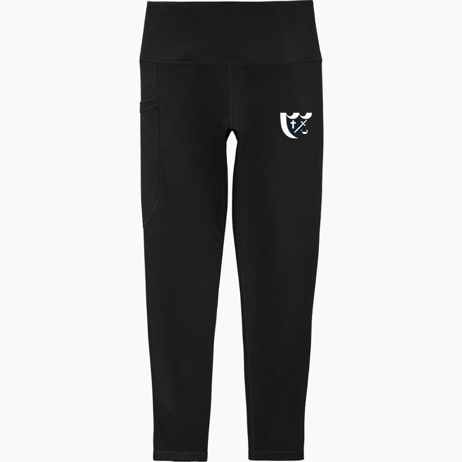 Breck Mustangs Sport-Tek Women's 7/8 High-Rise Legging