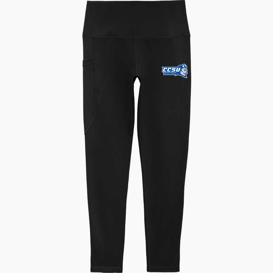 CCSU Blue Devils Sport-Tek Women's 7/8 High-Rise Legging