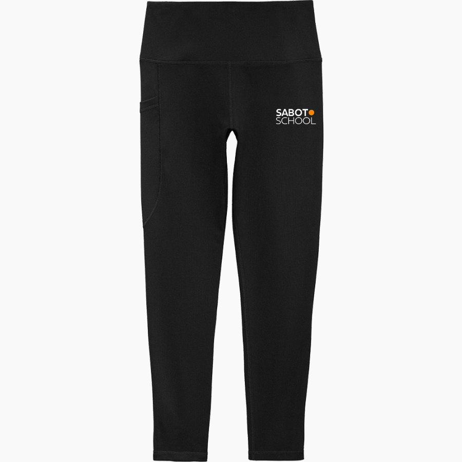 Sabot School Sabot School <span class="pdp-name-mascot">STONY POINT SCHOOL</span> Sport-Tek Women's 7/8 High-Rise Legging