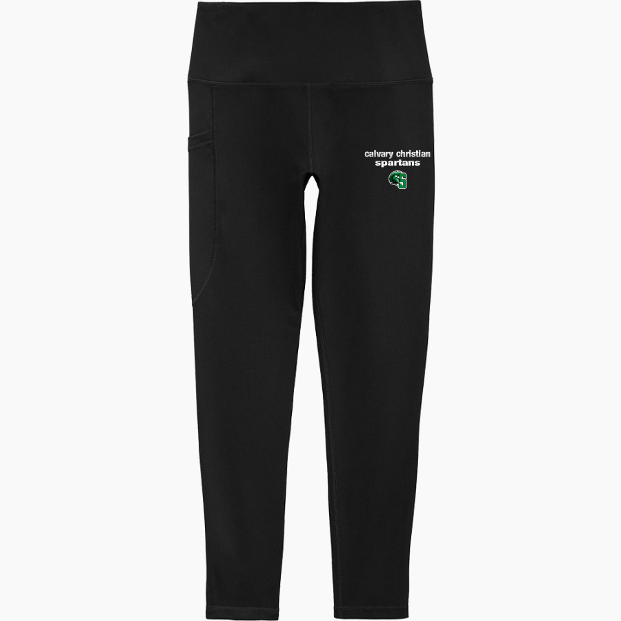 Calvary Christian Spartans <span class="pdp-name-mascot">Calvary Christian Spartans</span> Sport-Tek Women's 7/8 High-Rise Legging