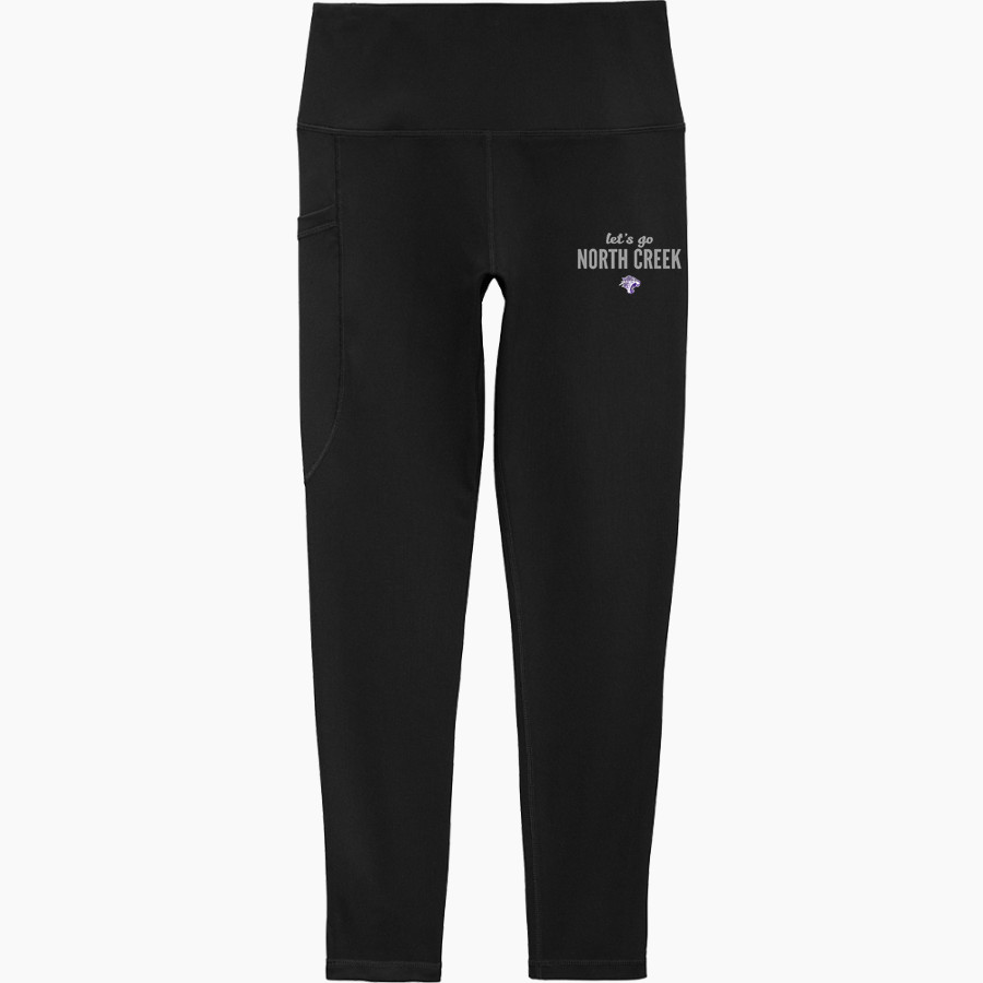 North Creek Jaguars <span class="pdp-name-mascot">North Creek Jaguars</span> Sport-Tek Women's 7/8 High-Rise Legging