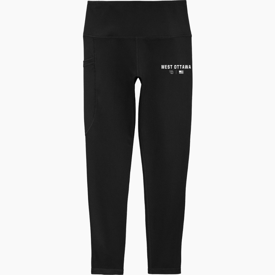 West Ottawa Panthers Sport-Tek Women's 7/8 High-Rise Legging