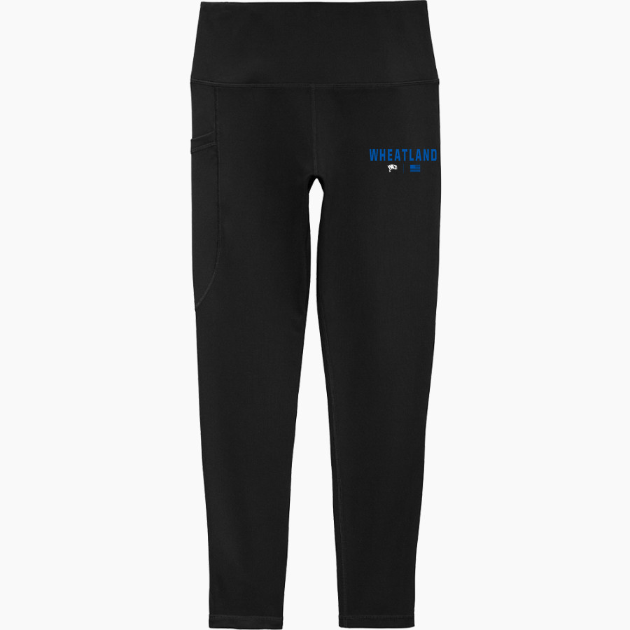 Wheatland High School Pirates Sport-Tek Women's 7/8 High-Rise Legging