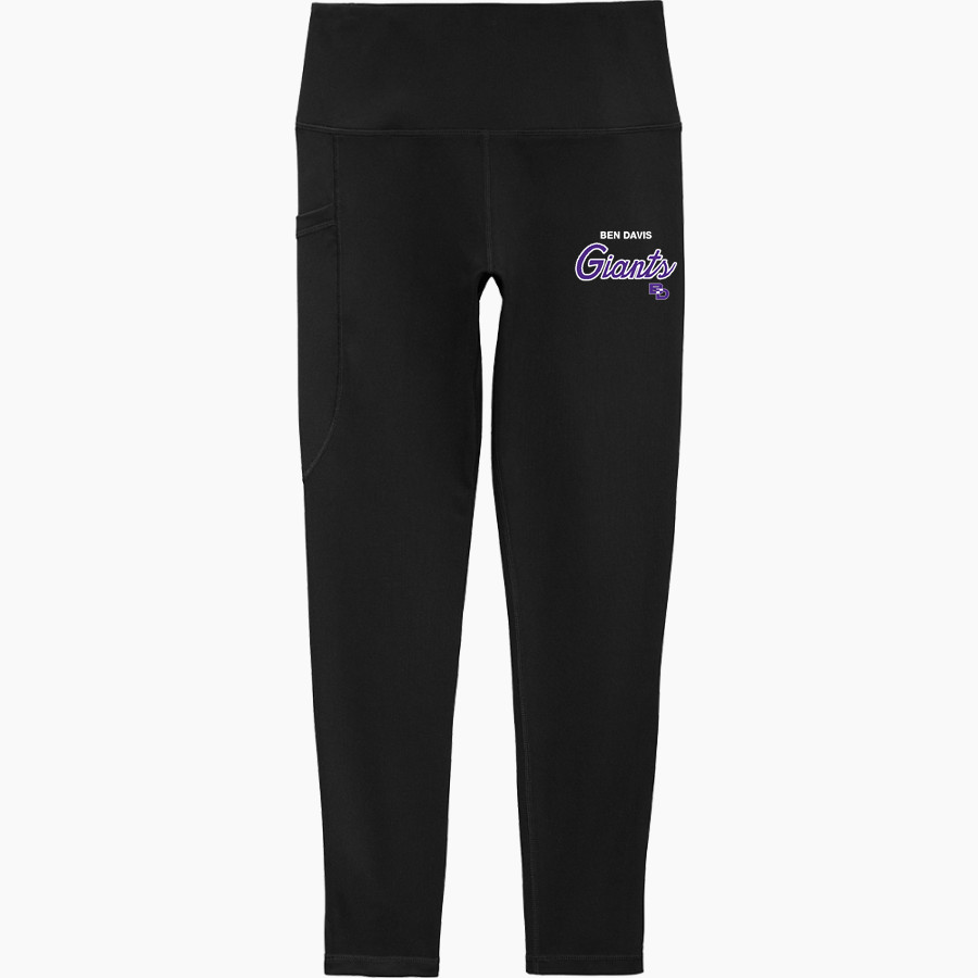 Ben Davis Giants Sport-Tek Women's 7/8 High-Rise Legging