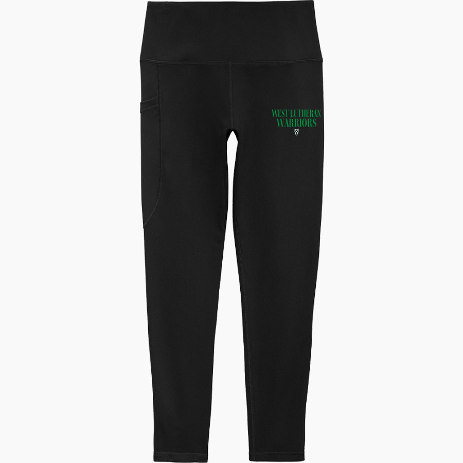 West Lutheran Warriors Sport-Tek Women's 7/8 High-Rise Legging