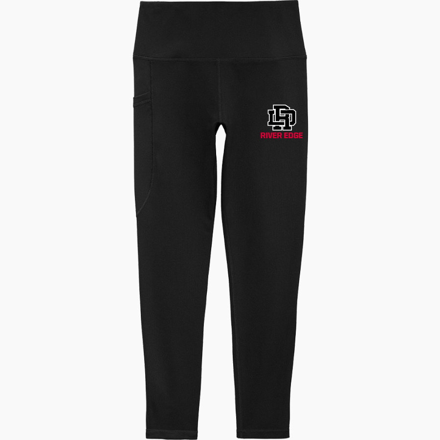 River Edge Little League <span class="pdp-name-mascot">River Edge Little League</span> Sport-Tek Women's 7/8 High-Rise Legging