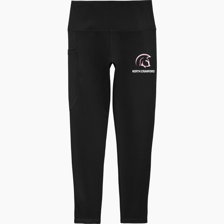 North Crawford Trojans Sport-Tek Women's 7/8 High-Rise Legging