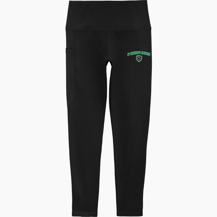 ST BERNARD'S ACADEMY CRUSADERS <span class="pdp-name-mascot">ST BERNARD'S CATHOLIC CRUSADERS</span> Sport-Tek Women's 7/8 High-Rise Legging