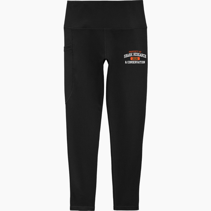 Shark Research & Conservation The Official Online Store Sport-Tek Women's 7/8 High-Rise Legging