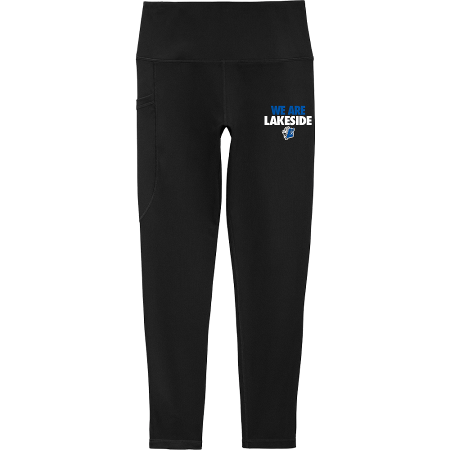 LAKESIDE CHRISTIAN SCHOOL LIONS <span class="pdp-name-mascot">LAKESIDE LIONS</span> Sport-Tek Women's 7/8 High-Rise Legging
