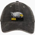 Hawaii Baptist Eagles <span class="pdp-name-mascot">HBA Eagles</span> Port Authority Women's Garment Washed Hat Front Thumbnail
