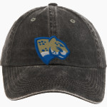 Divine Savior Academy Jaguars <span class="pdp-name-mascot">Divine Savior Academy Jaguars</span> Port Authority Women's Garment Washed Hat Front Thumbnail