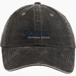 SKYCREST CHRISTIAN Skyhawks <span class="pdp-name-mascot">SKYCREST CHRISTIAN SCHOOL</span> Port Authority Women's Garment Washed Hat Front Thumbnail