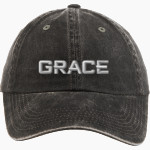 Grace College Lancers Port Authority Women's Garment Washed Hat Front Thumbnail