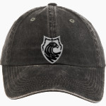 CISTERCIAN PREPARATORY SCHOOL HAWKS <span class="pdp-name-mascot">CISTERCIAN HAWKS</span> Port Authority Women's Garment Washed Hat Front Thumbnail